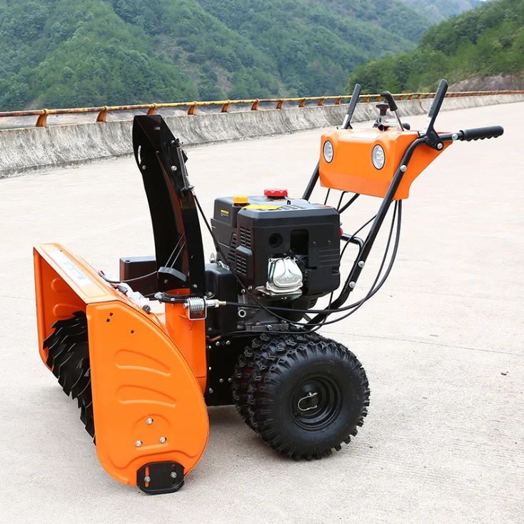 6.5HP/ 13HP/15HP gasoline snowplow snowblower floor sweeper snow removal machine