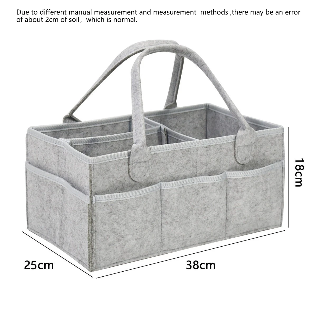Saco de armazenamento de fraldas de feltro infantil bebê brinquedos diversos fraldas grande capacidade saco de fraldas de feltro