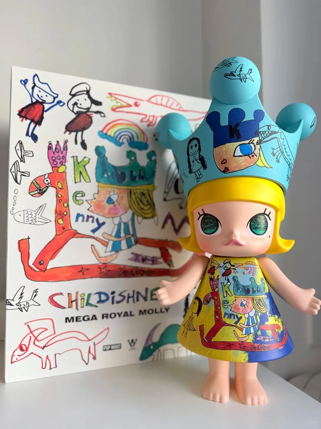 

POPMART POP MART MEGA ROYAL MOLLY Детство 400% Коллекция Princess Tide Play Модные игрушки Kawaii Аниме Экшн-сюрприз Подарки