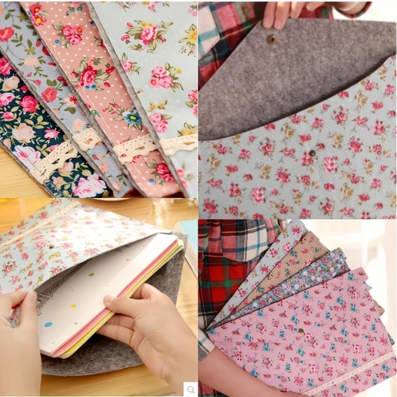 أكياس تخزين الملفات - حقائب ملفات مطبوعة على شكل زهور عصرية عالية الجودة |   سعة تخزين كبيرة للمكتب والمنزل والمدرسة