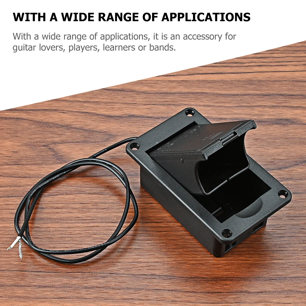 

Box For Guitar Pickup Bass Compartment Plastic Case Durable Light Easy Open Simple Design Safe Active