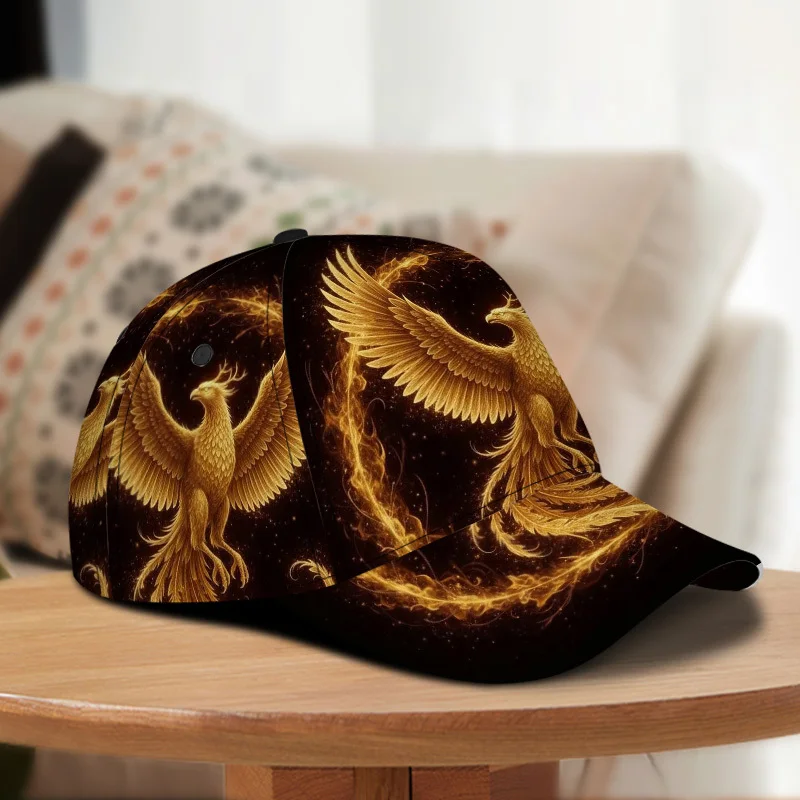 Classic Baseball Cap Featuring The Phoenix Rising Symbol a Lightweight Duckbill Hat Perfect for Everyday Use with a Comfortable
