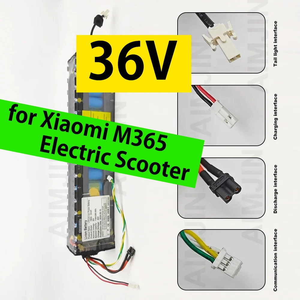 

NE1003-H Интерфейс сотовой связи, разрядный задний фонарь 10S3P, 7800 мАч, 36 В для электрического скутера Xiaomi M365, 18650