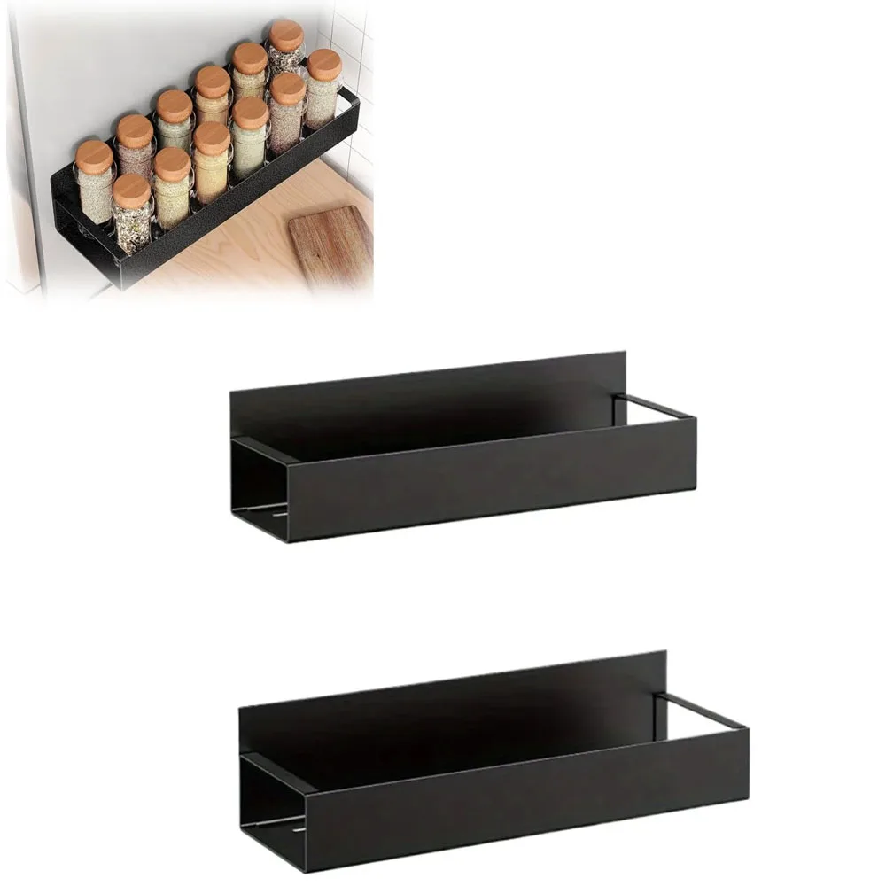 Magnetisches Gewürzregal Multifunktionales Aufbewahrungsregal Waschmaschinen-Seitenregal Edelstahl Kühlschrank-Organizer