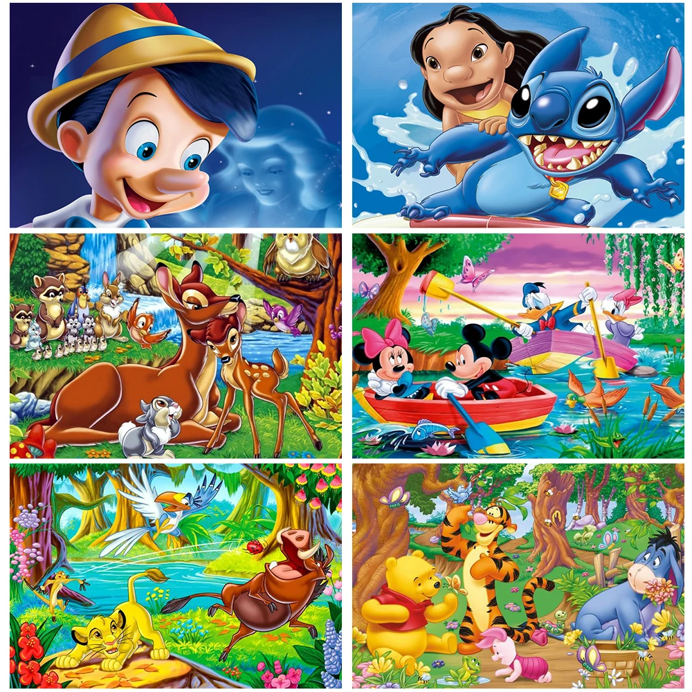 Disney Cartoon Animals 5D DIY Diamond Painting Mickey Mouse Bambi Full Drill Embroidery Mosaic Art Needlework Home Decor Gift