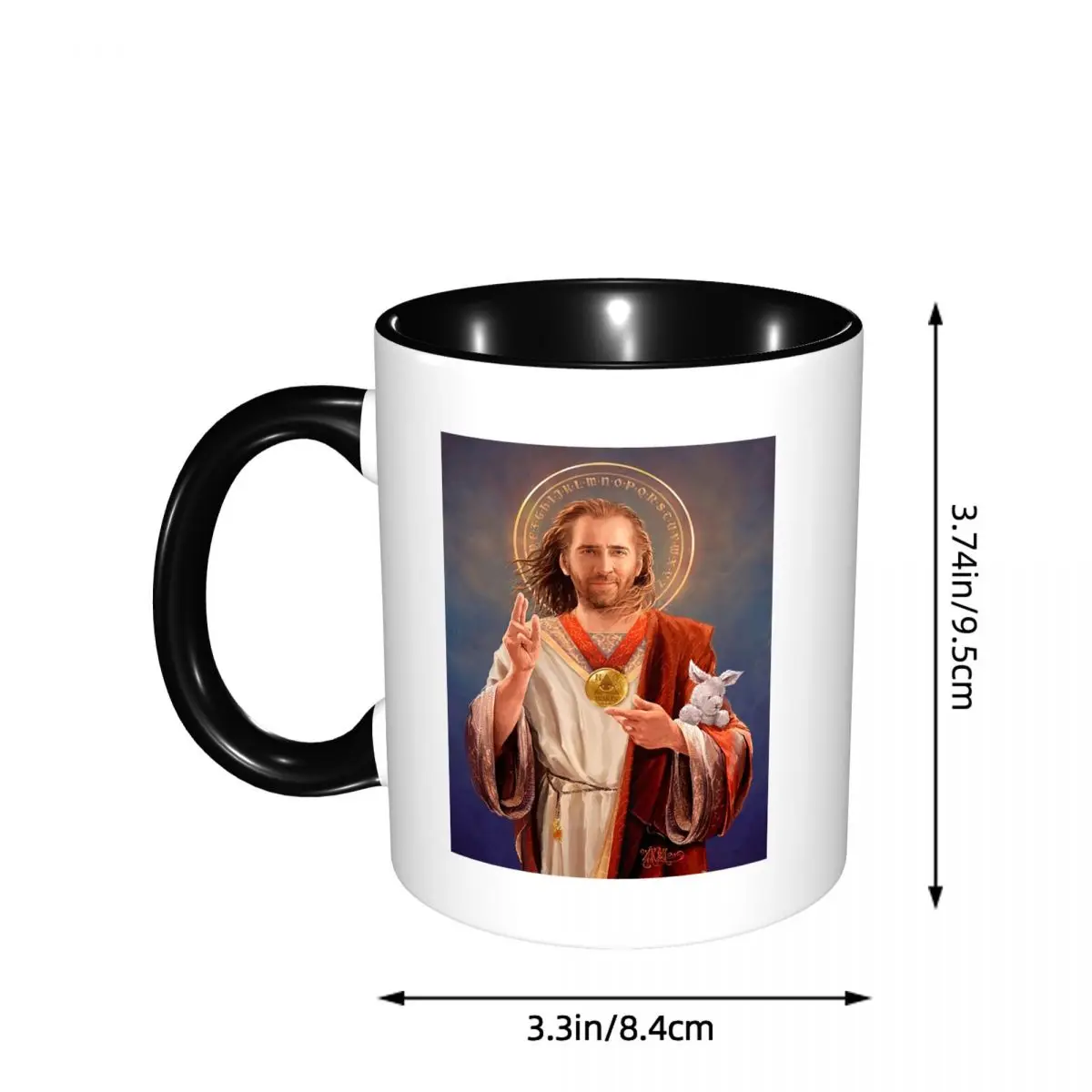 Nicolas Cage, Saint Nicolas Of Cage Mug Funny Ceramic Coffee Cups Tea Mugs Milk Cup Drinkware Gift for Friends