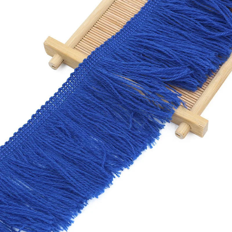 1M Blue Red Yellow Red Polyester Trimming Fringes Tassel Lace DIY Clothing Accessories Clothes Pillow Home Decoration 7cm Width