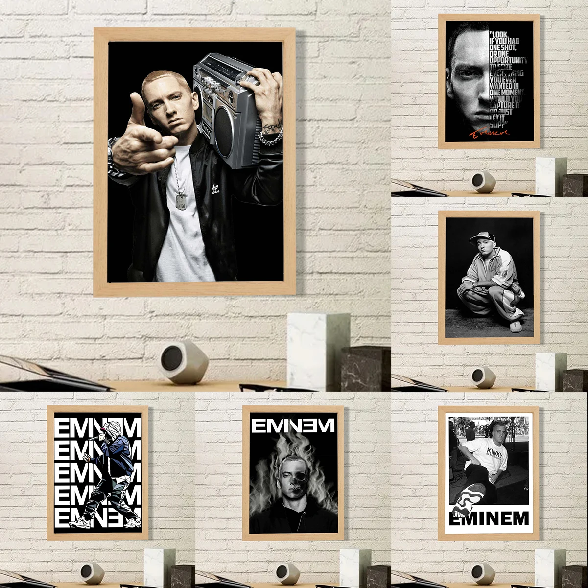 

Hip Hop Posters for Wall Decoration Painting Music Rapper Eminem Home Decore With Free Shipping Poster Decorative Paintings Art