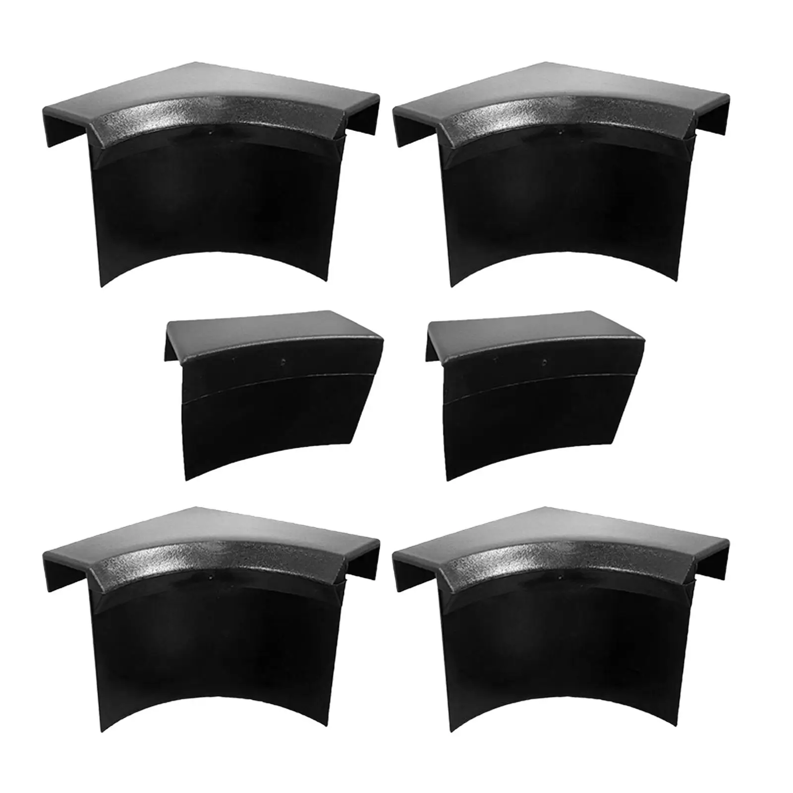 Black Pool Table 6 Pocket Liners 4 Corner+2 Side Billiard Table Parts