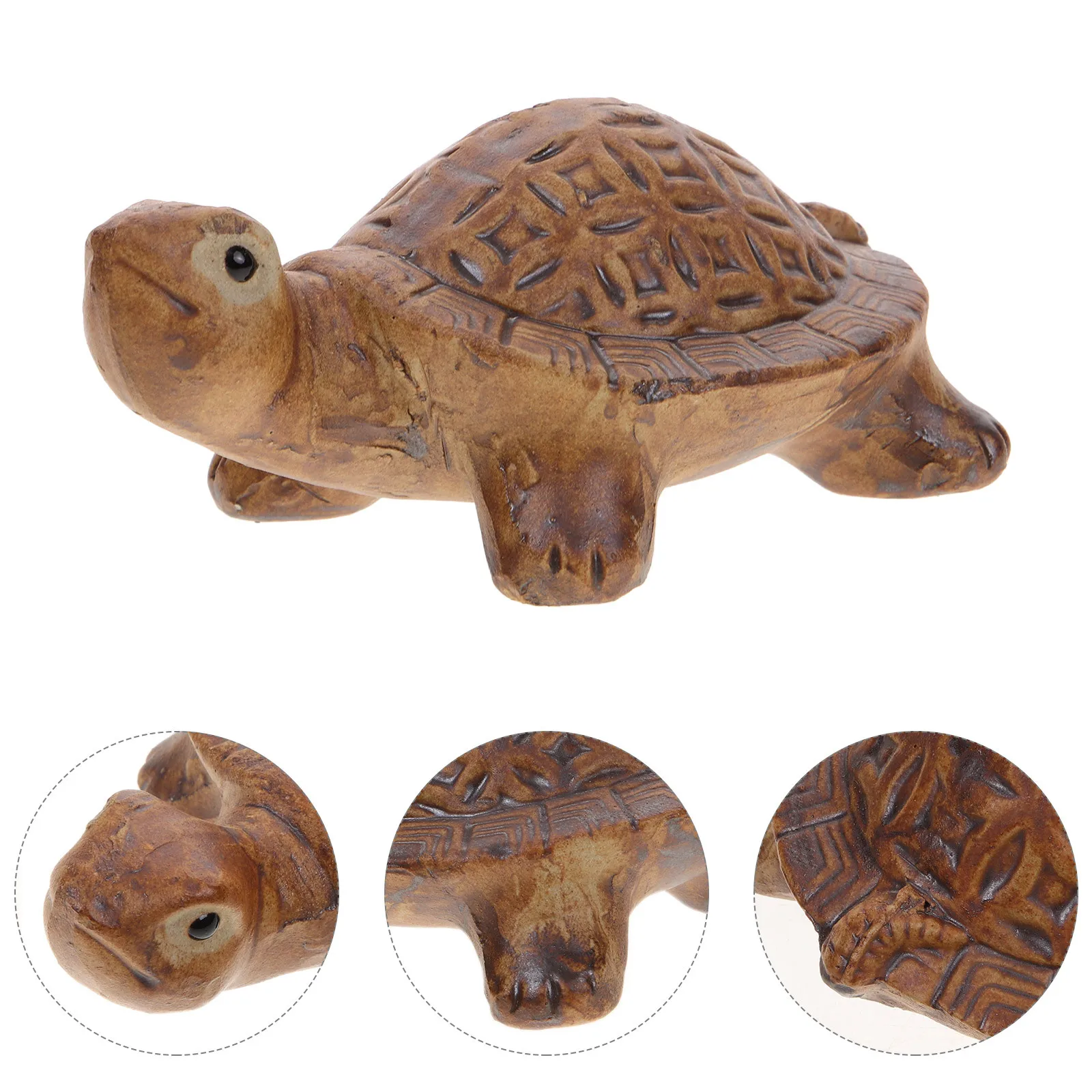 

Ceramic Ornament Decorative Fish Tank Desktop Statues Small Figurines Realistic Animal Figures Sculpture Marine Animal Figurines