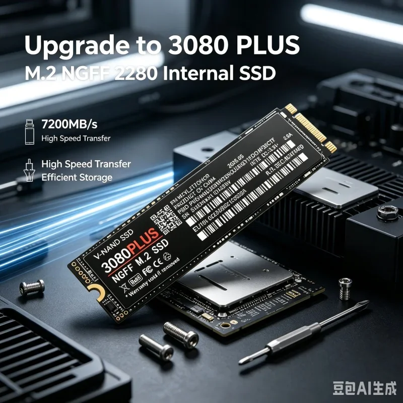 7200MB/S Ultra Fast External SSD 3080 Plus M.2 NGFF Solid State Drive 2TB 4TB High Capacity Storage for Laptop and Desktop