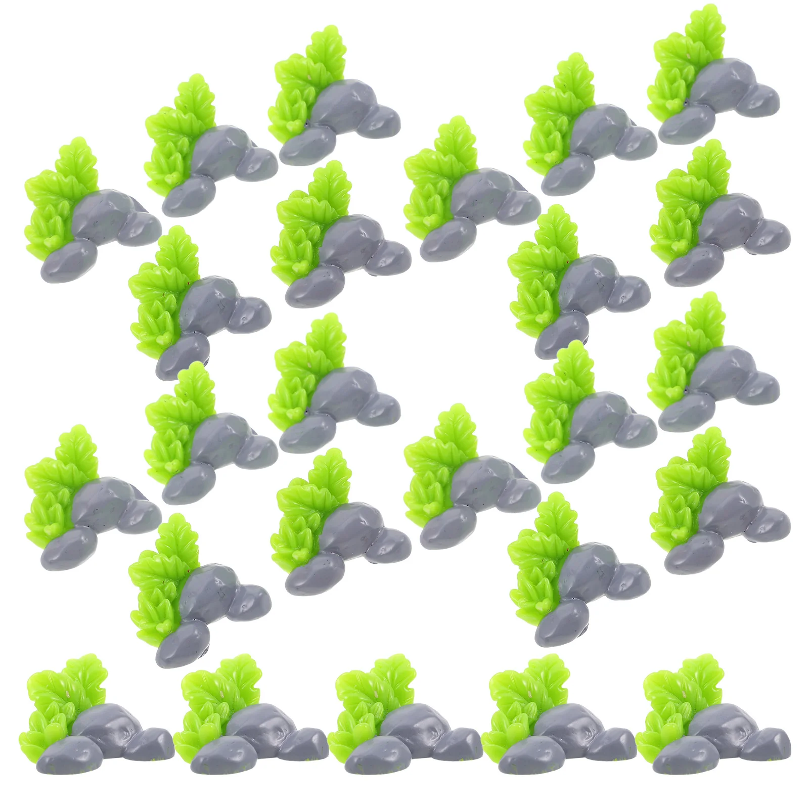 

40 Pcs Micro Landscape Decoration Mini Artificial Plants Fence for Garden Decorate Decorative Resin Accessories Ornament