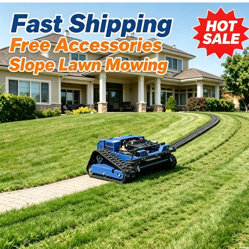 Customized Robust Remote Control Lawn Mower Crawler Frame Tool For Wild Grass Removal Mountain Orchard Regular Maintenance