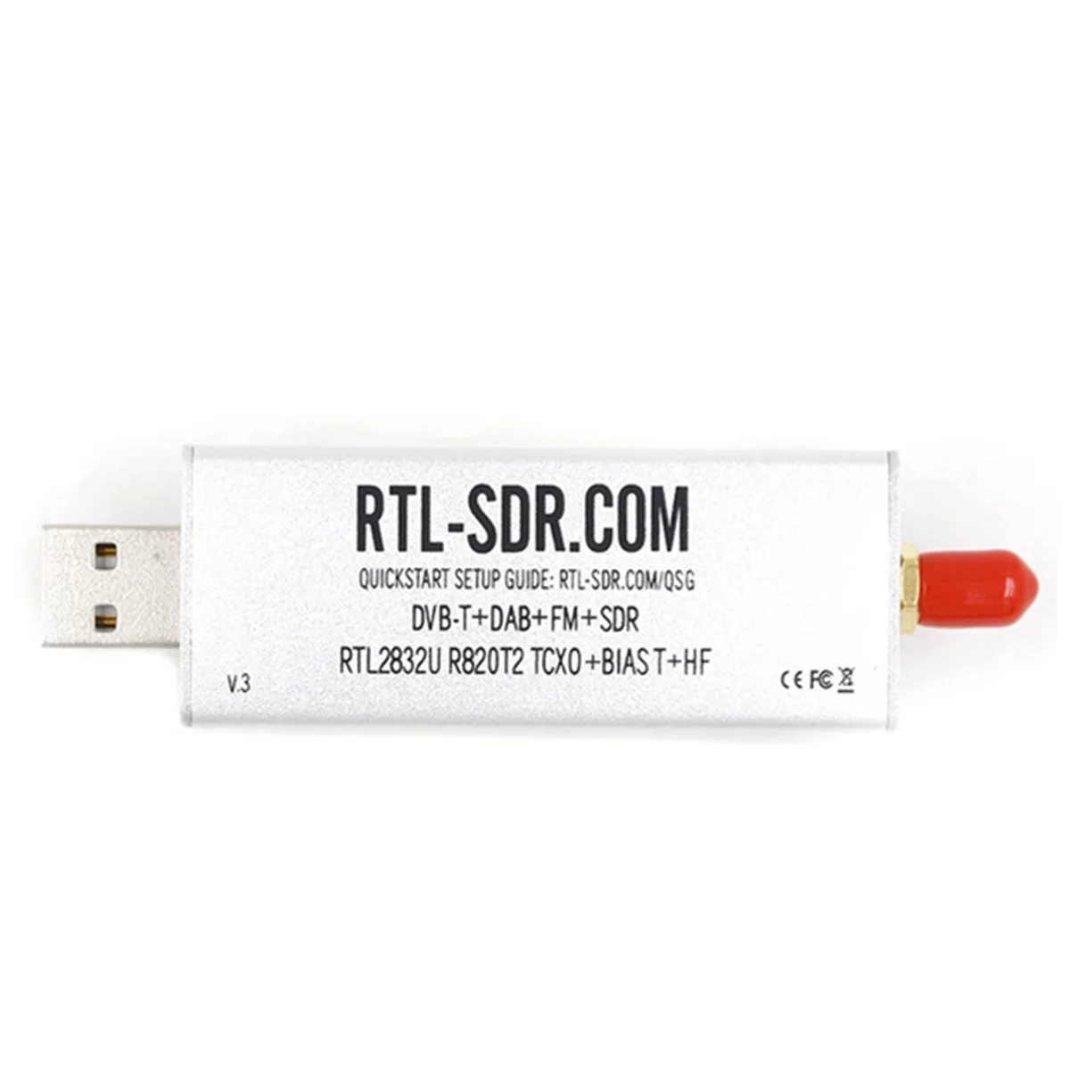 Imagem -06 - Receptor sem Fio Definido por Software Multifuncional Rtl-sdr v3 R820t2 Rtl2832u 1ppm Tcxo Sma Rtls Sdr