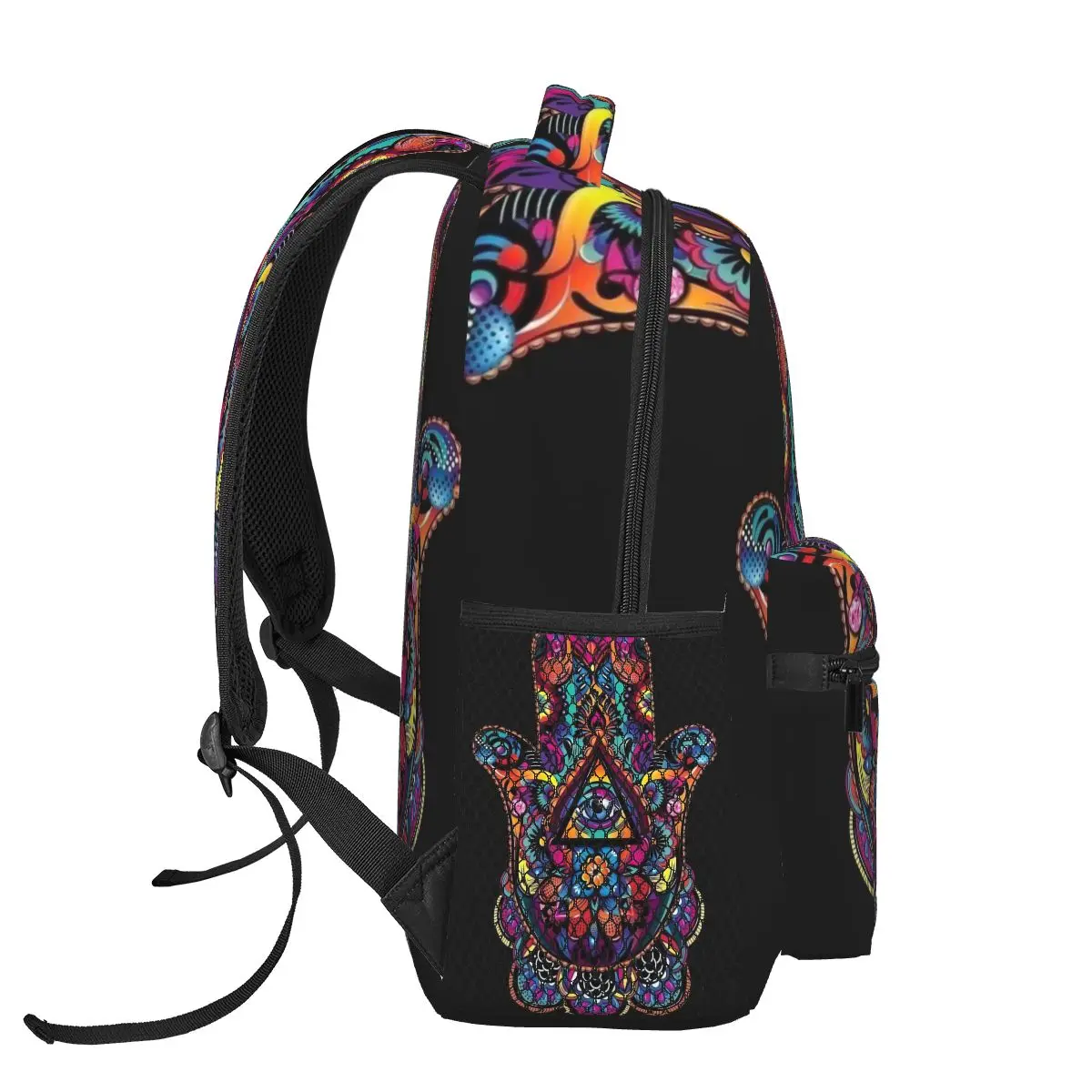 Mandala Hamsa Art ransel untuk anak perempuan laki-laki ransel bepergian ransel untuk tas sekolah remaja