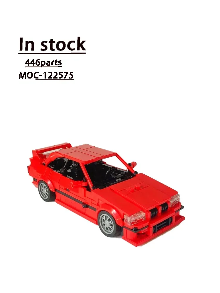 MOC-122575 Red E36 Supercar Assembly Stitching Building Block Model MOC Creative Children\'s Birthday Building Block Toy Gift