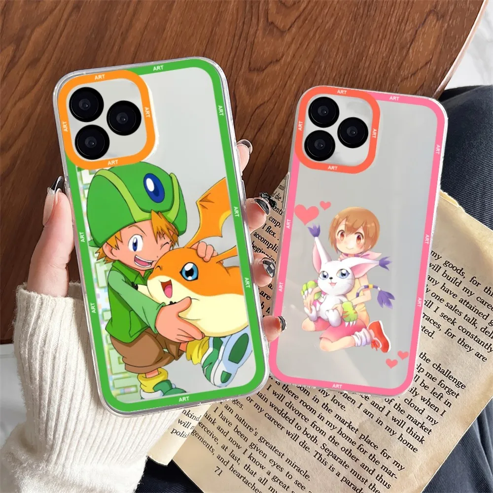 D-Digital-M-Monster Digimon Phone Case Phone Case For Samsung S 23 22 21 20 ultra plus lite Transparent Shell