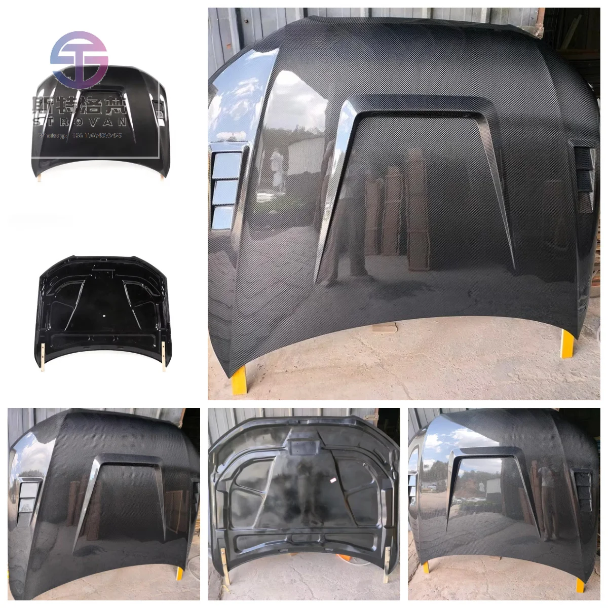 Cc 13-16 Car Exterior Accessories A4 S4 RS4 B8.5 Sedan LY Style Carbon Fiber Front Bonnet for  A4 Engine Hood