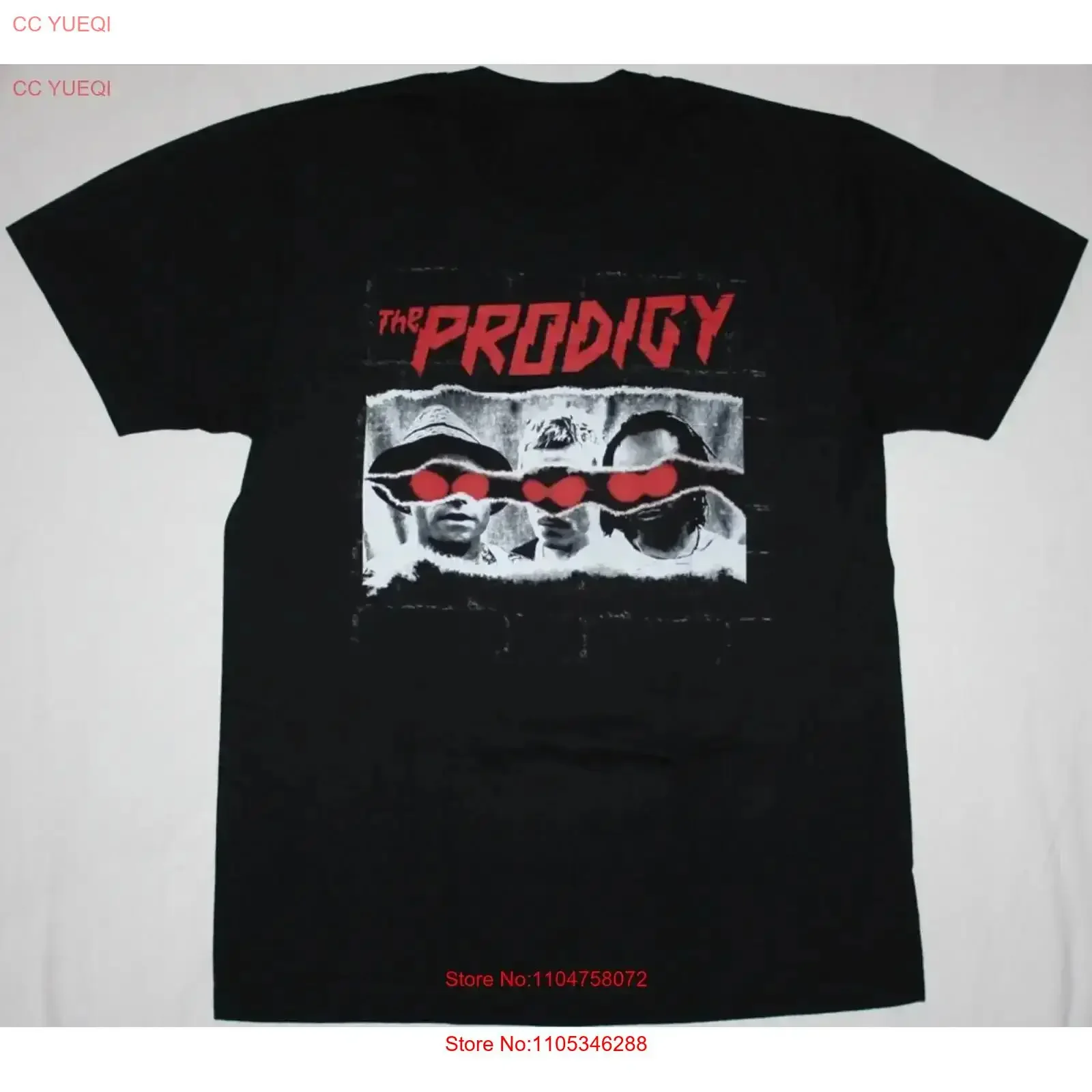 Camiseta negra The Prodigy Invaders Must Die, estilo vintage, ligeramente transpirable, con gráfico vintage, estilo streetwear