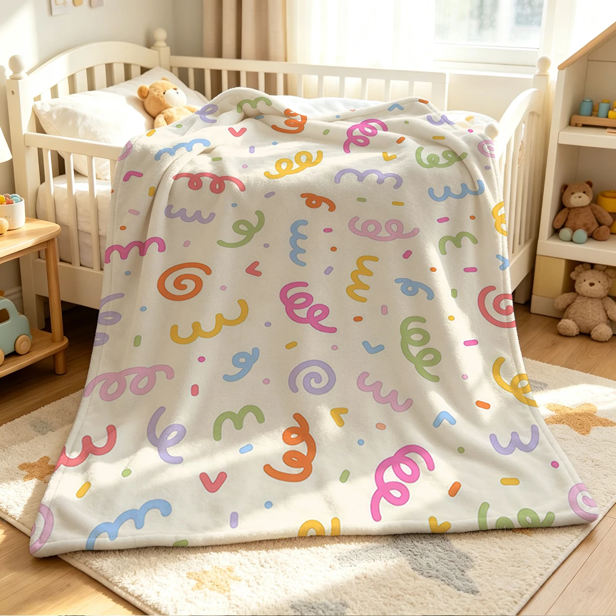 Candy Daydream Blanket Soft Cozy Throw for Sofa Bed Festive Holiday Decor Gift for Kids and Adults,Lightweight and Warm