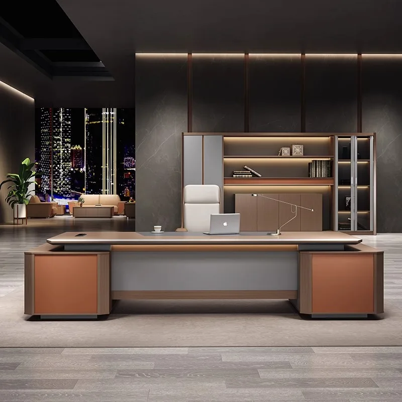Painting supervisor desk Atmosphere boss desk Office furniture  General manager desk