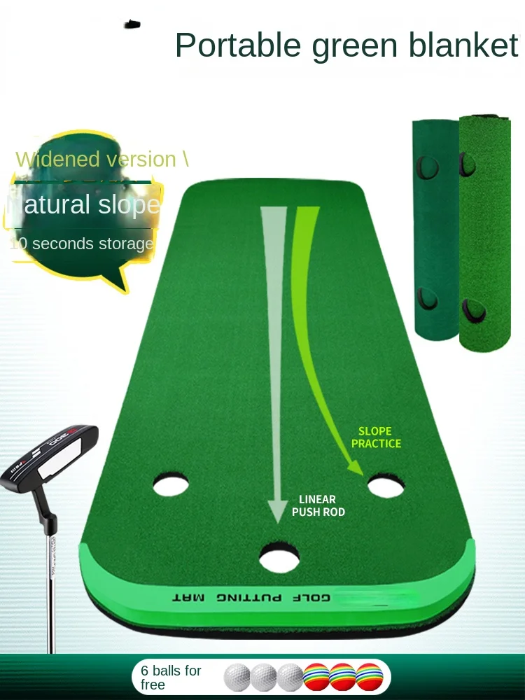 Golf Xi Indoor Putting Blanket Office Home Training Set 100cm wide