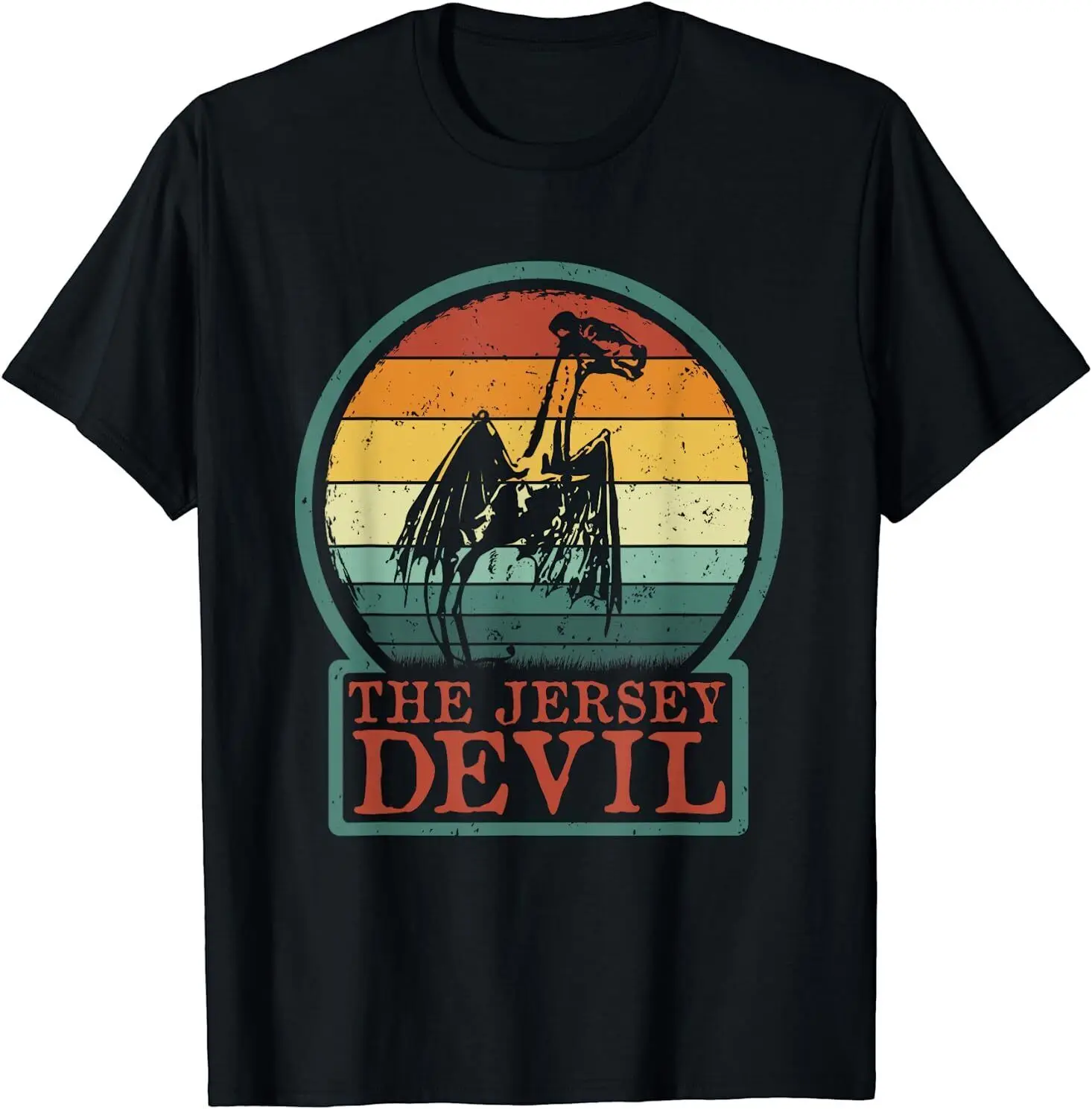 The Jersey Devil - Retro Vintage New Jersey Cryptid T-Shirt Size S-5XL