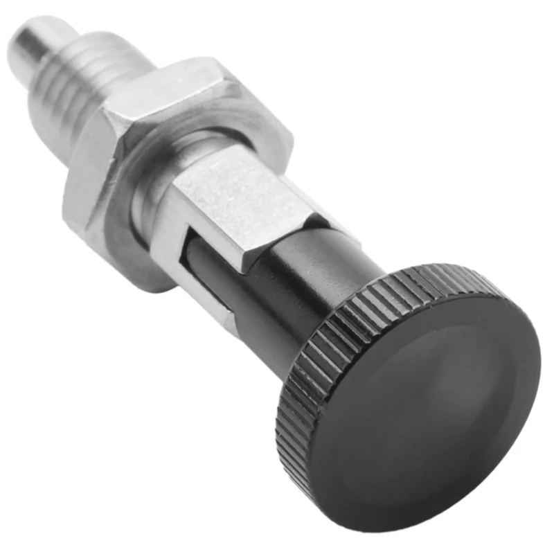 2X M10 Stainless Steel Self Locking Index Plunger Pin With Self Locking Function For Dividing Head