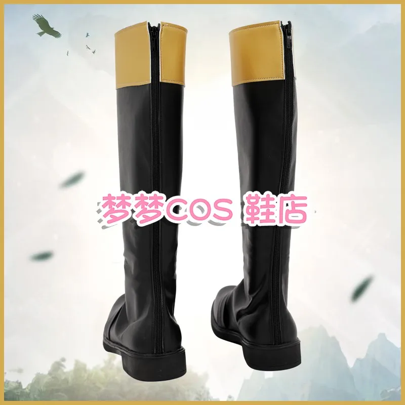 Super Sentai Bakuryuu Sentai Abaranger AbareBlack, chaussures de Costume de Cosplay, bottes de fête de carnaval d'halloween, bottes faites à la main