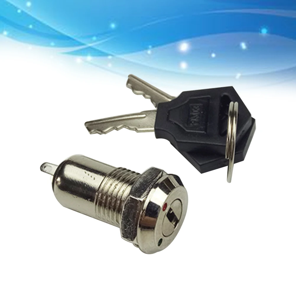 

S1204 Single Pole Single Throw Key Switch Round Terminal Electric Security Garage Door Opener Hardwired Reversible Double Bitted