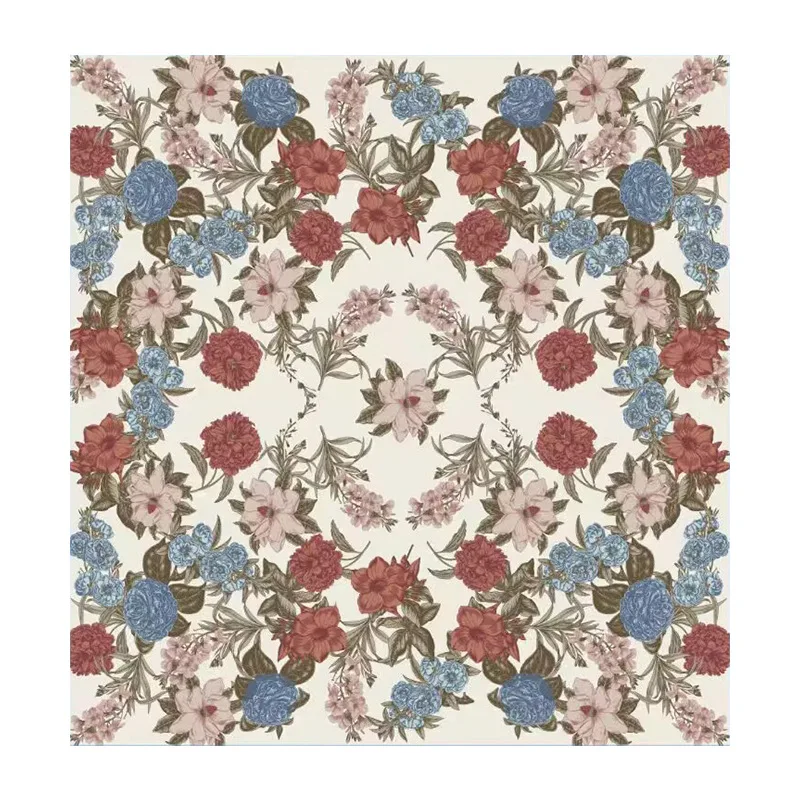 

Шелковый платок 110 см для женщин, квадратный, из тутового шелка, с ручной обработкой краев, женский шарф 110 см, фуляр, аксессуар для головы и шеи, с цветочным узором