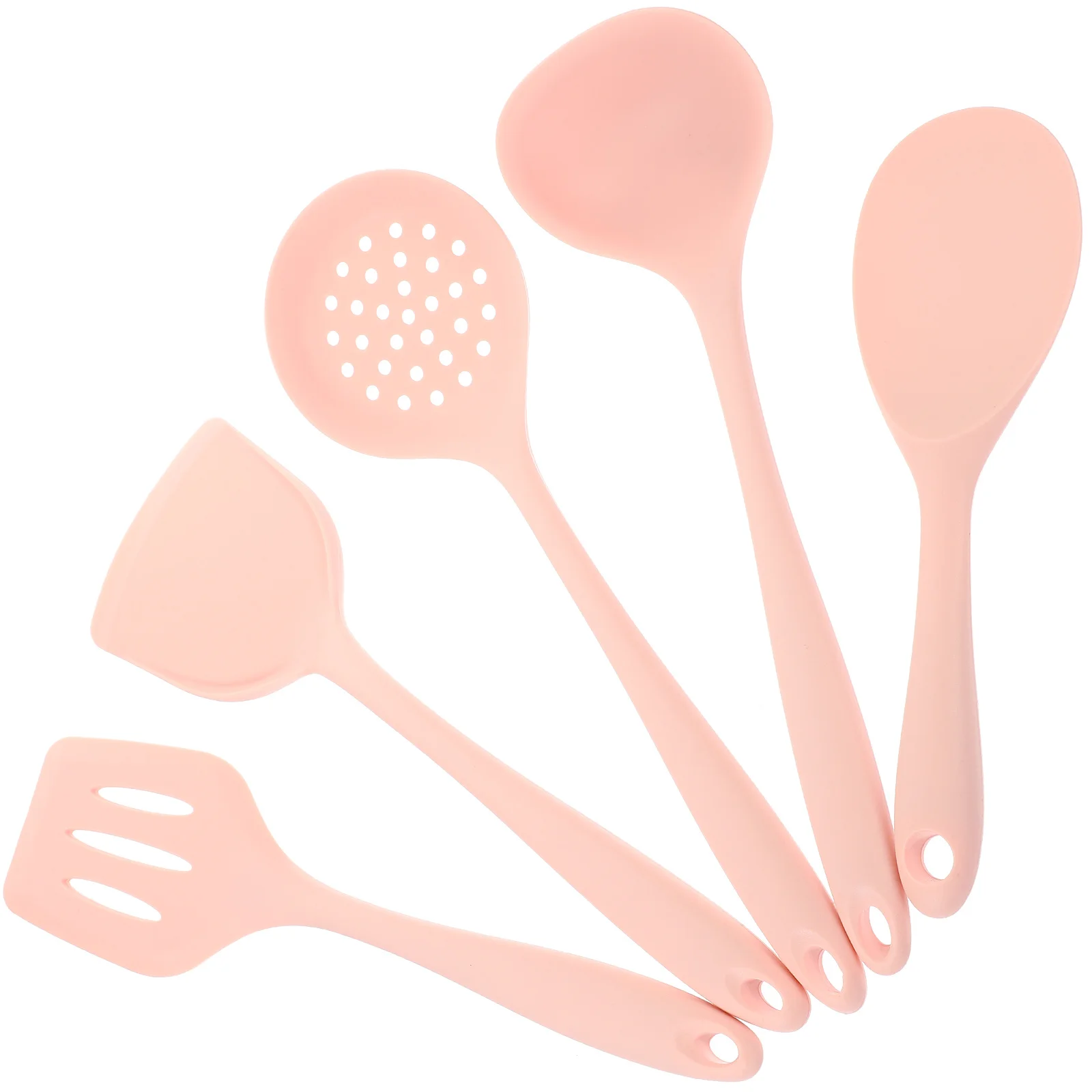 

Kitchenware Silicone Spoon Smooth Spare Set Utensils Silica Gel for Nonstick Cookware