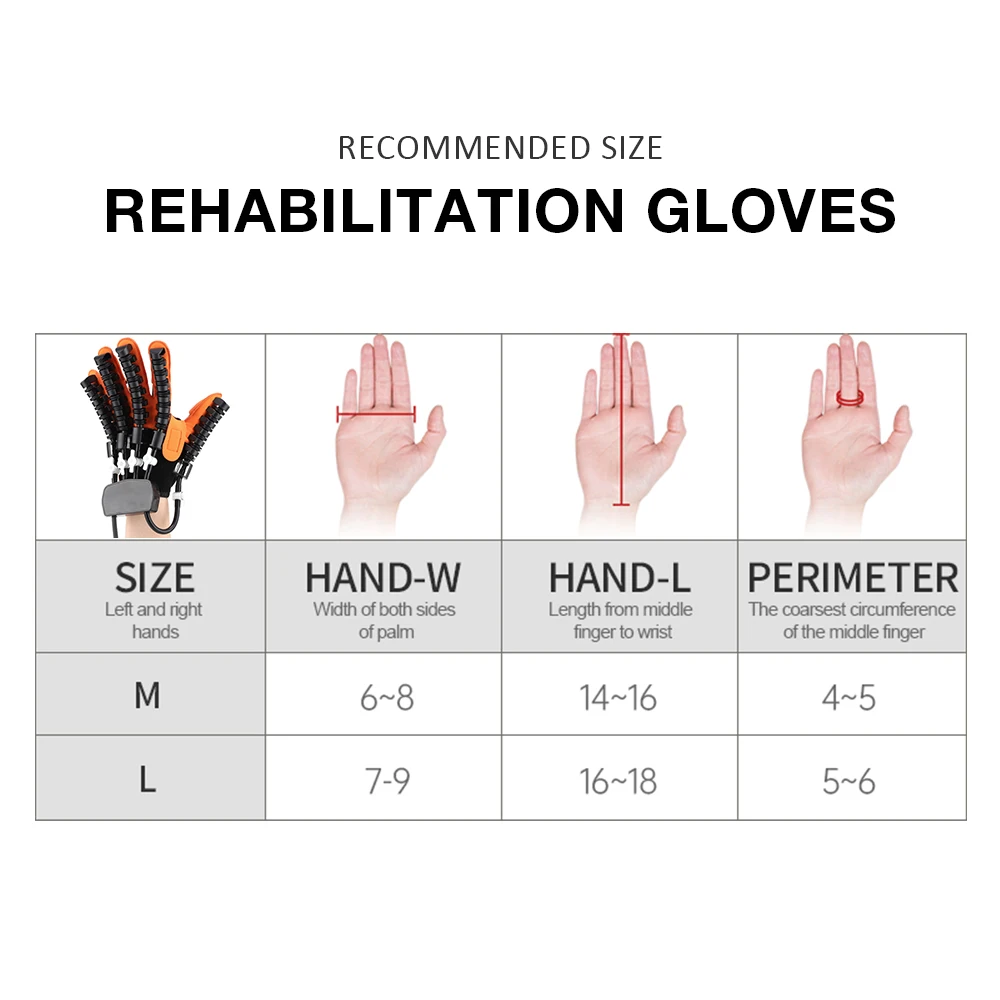 Rehabilitation Robot Glove Hand Device Finger Training Massage Gloves Stroke Hemiplegia Rehabilitation Hand Function Recovery