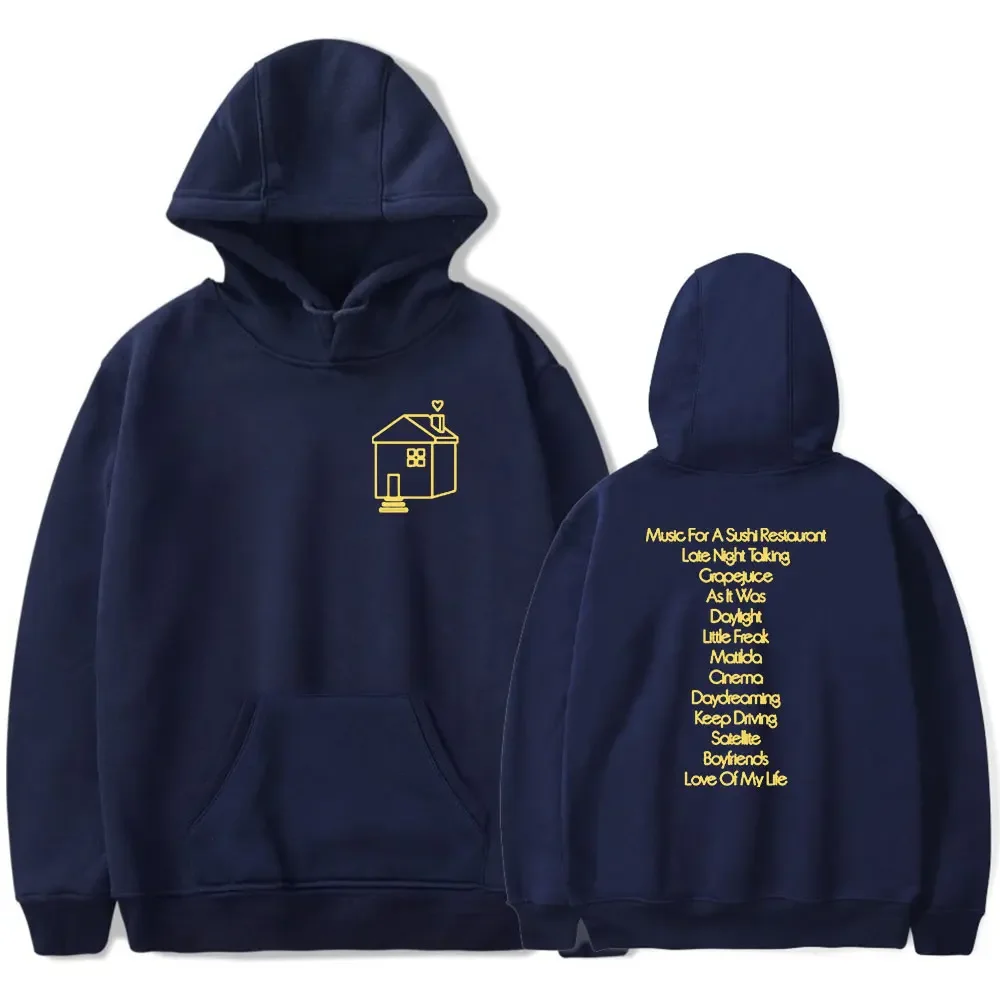 Love On Tour House Tracklist Pepper Merch Hoodie Sweatshirt Men/Women HIP HOP Pullover Hooded Long Sleeves Sweater