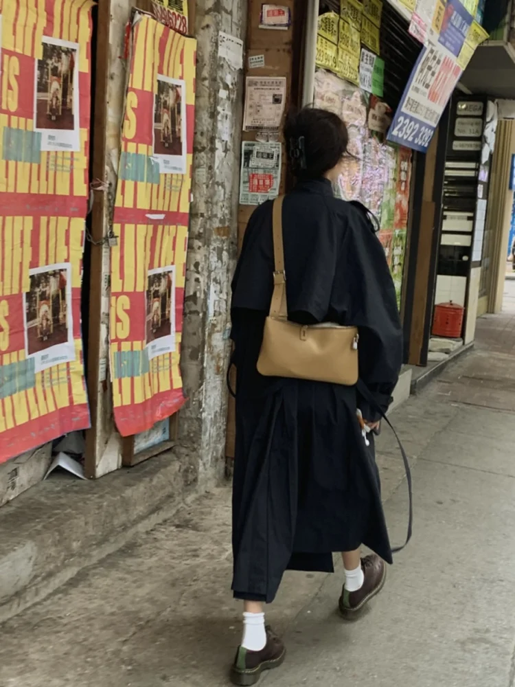 

Spring 2025 Smoothmood Leather Crossbody Envelope Bag Single oulder Underarm Bag Casual mat Sle ex Youth Zippe...