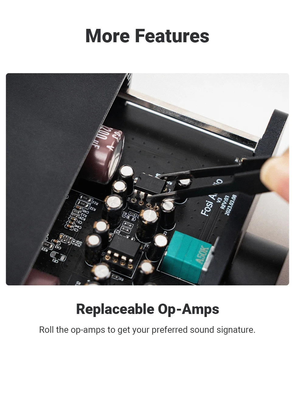 Fosi Audio-V3ステレオパワーアンプ、ミニスピーカーアンプ、2