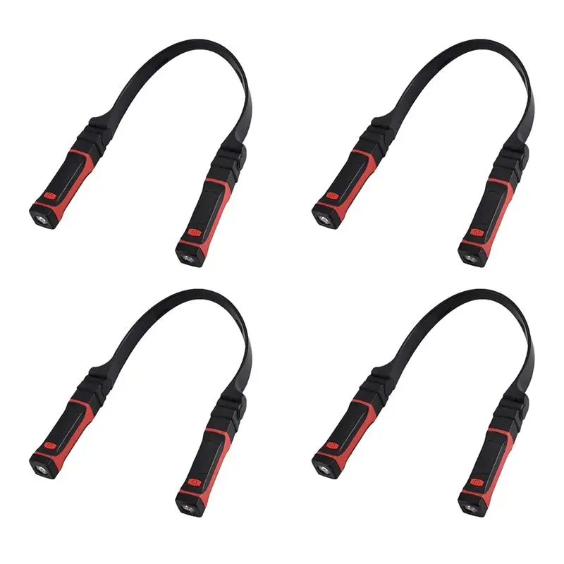 4X Detachable Neck Light Rechargeable, LED Work Light With Magnetic Base, Hands Free Mechanic Light, Around Neck