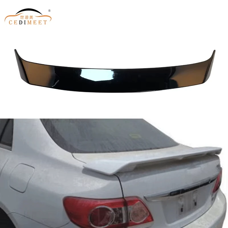 Car Exterior Accessories Body Parts Glossy Black ABS Plastic USA B Style Rear Boot Lip Rear Trunk Spoiler Use for Corolla