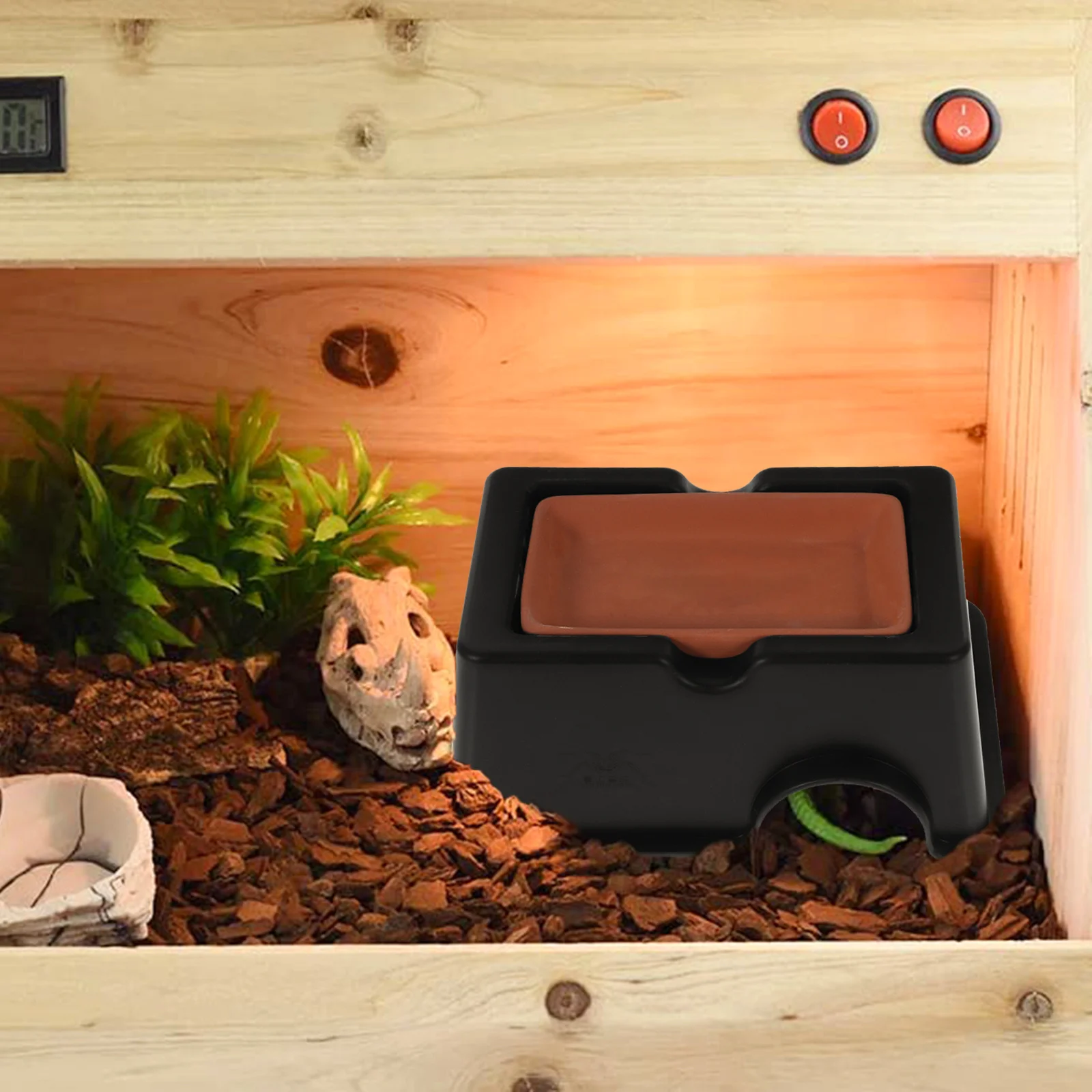 

Humidifying Reptile Cave Ceramic Hideout for Snakes Spiders Lizard Rest Place Shelter Nest Reptile Habitat Humidifier