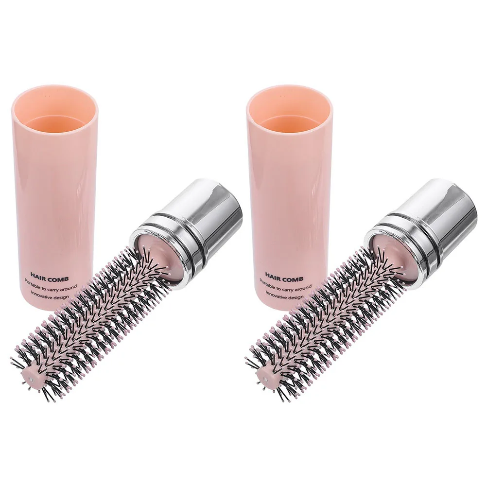 

2Pcs Portable Roll Brush Premium Anti-Static Hairbrush for Blow Drying Styling Wet Or Dry Use Round Hair Styling Tool for Men