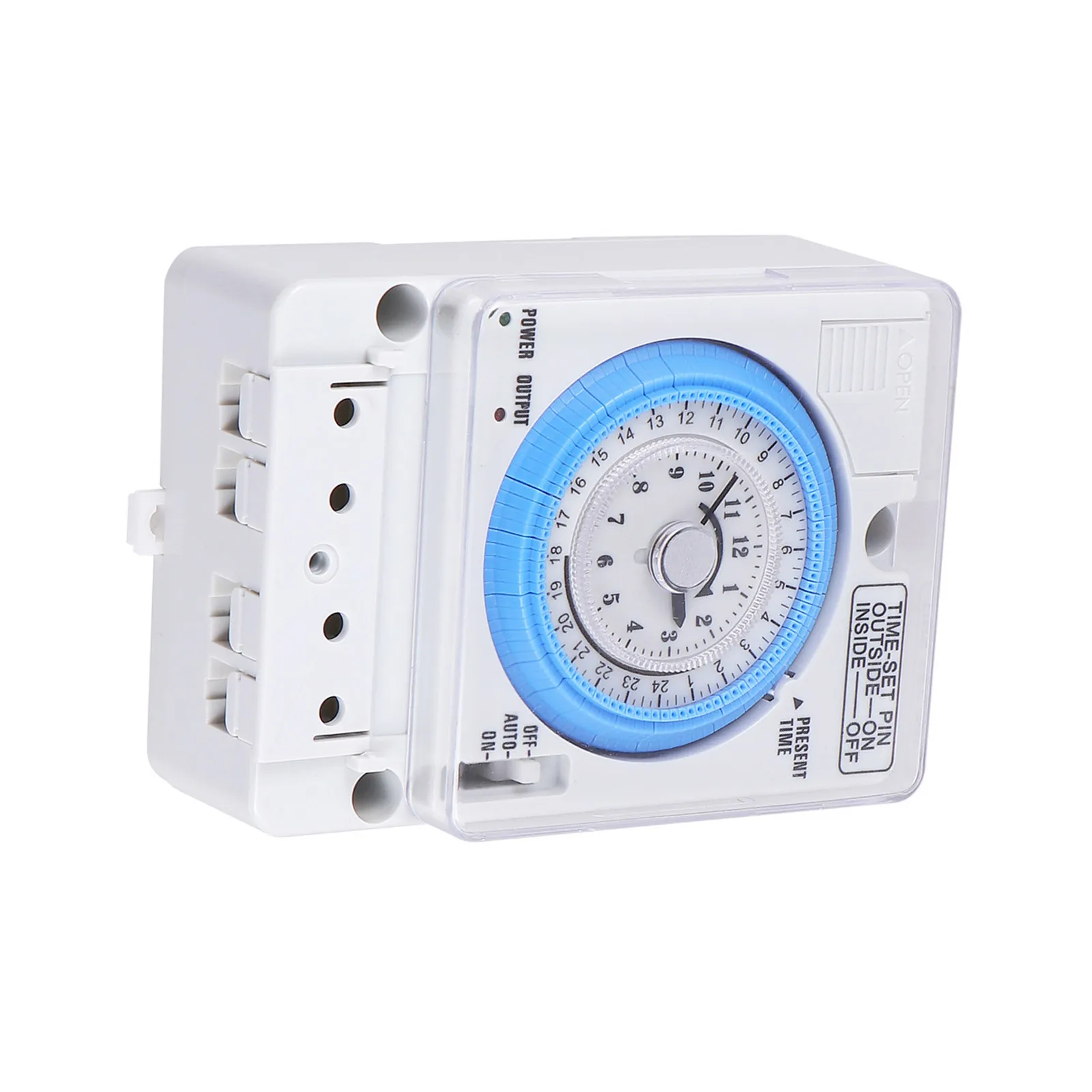 

Precise Mechanical Time Control Portable Countdown Timer For Home Kitchen Baking Cooking White 48Vac/Dc Compact Analog