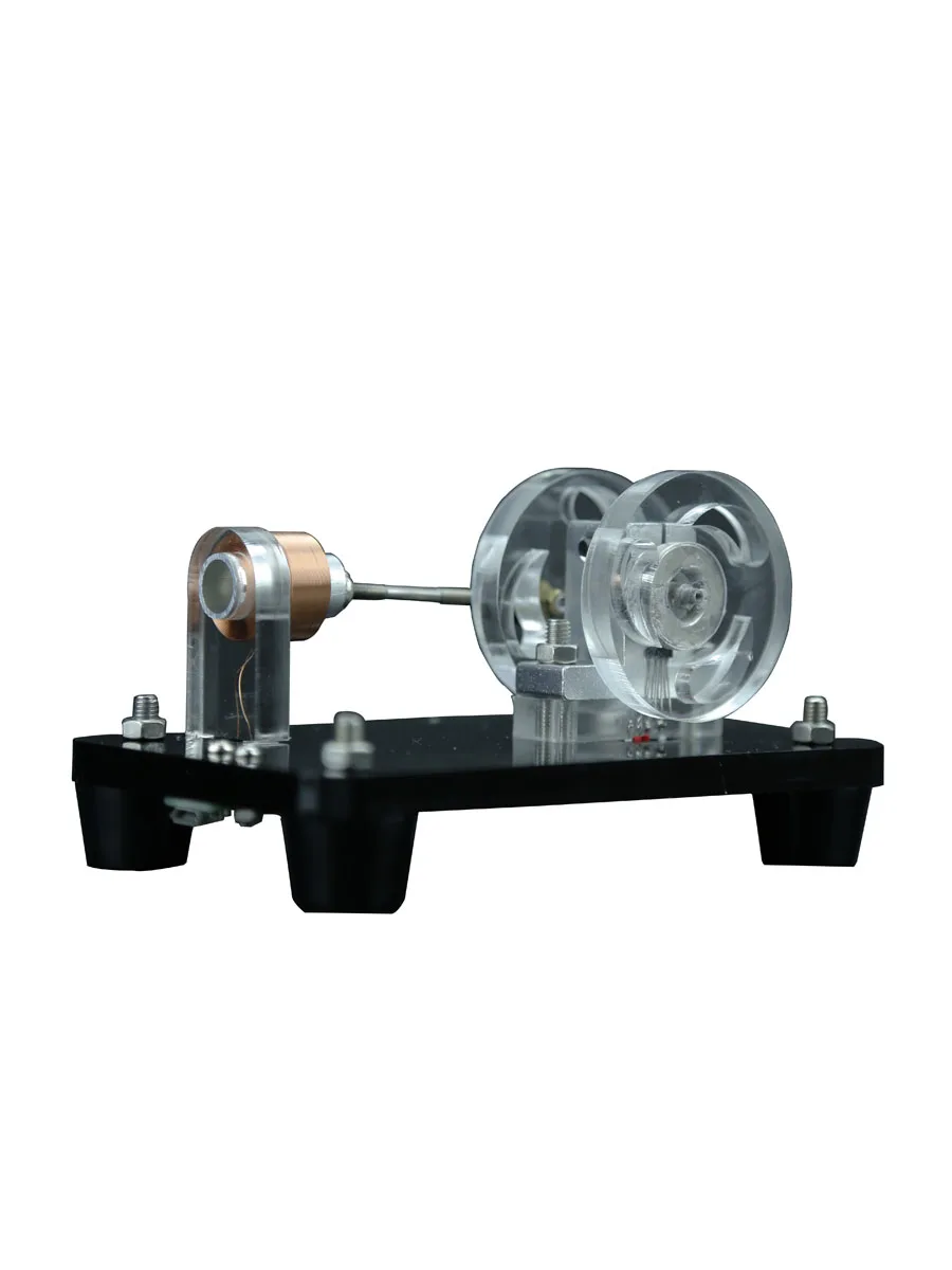 Single cylinder electromagnetic engine, dual cylinder array electromagnetic engine model, solar creative gift ornament