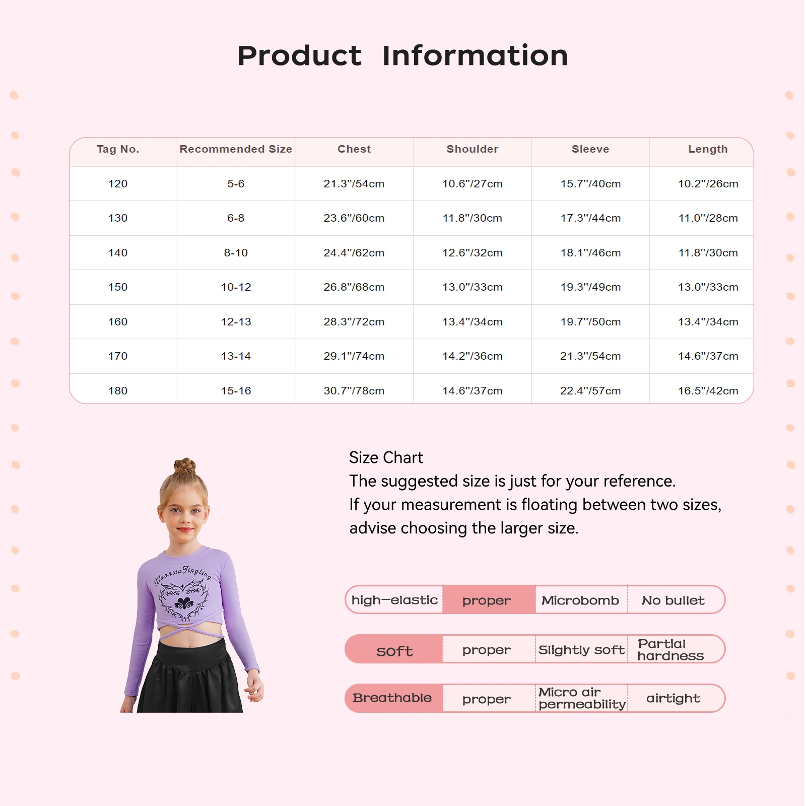 Kids Girls Hip-Hop Jazz Dance Top Lace-up Letter Heart Printed Crop Top Round Neck Long Sleeve T-shirt Pullover Tops Streetwear