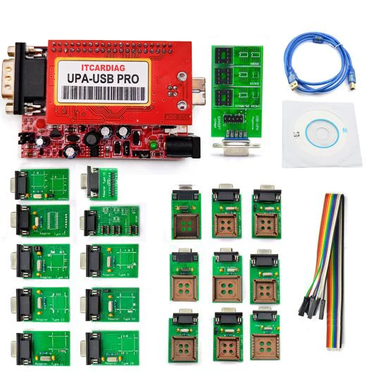 

Программатор UPA USB 1.3 SN:050D5A5B с полным адаптером, версия ECU, инструмент для настройки чипа, добавление сцены 350 МБ