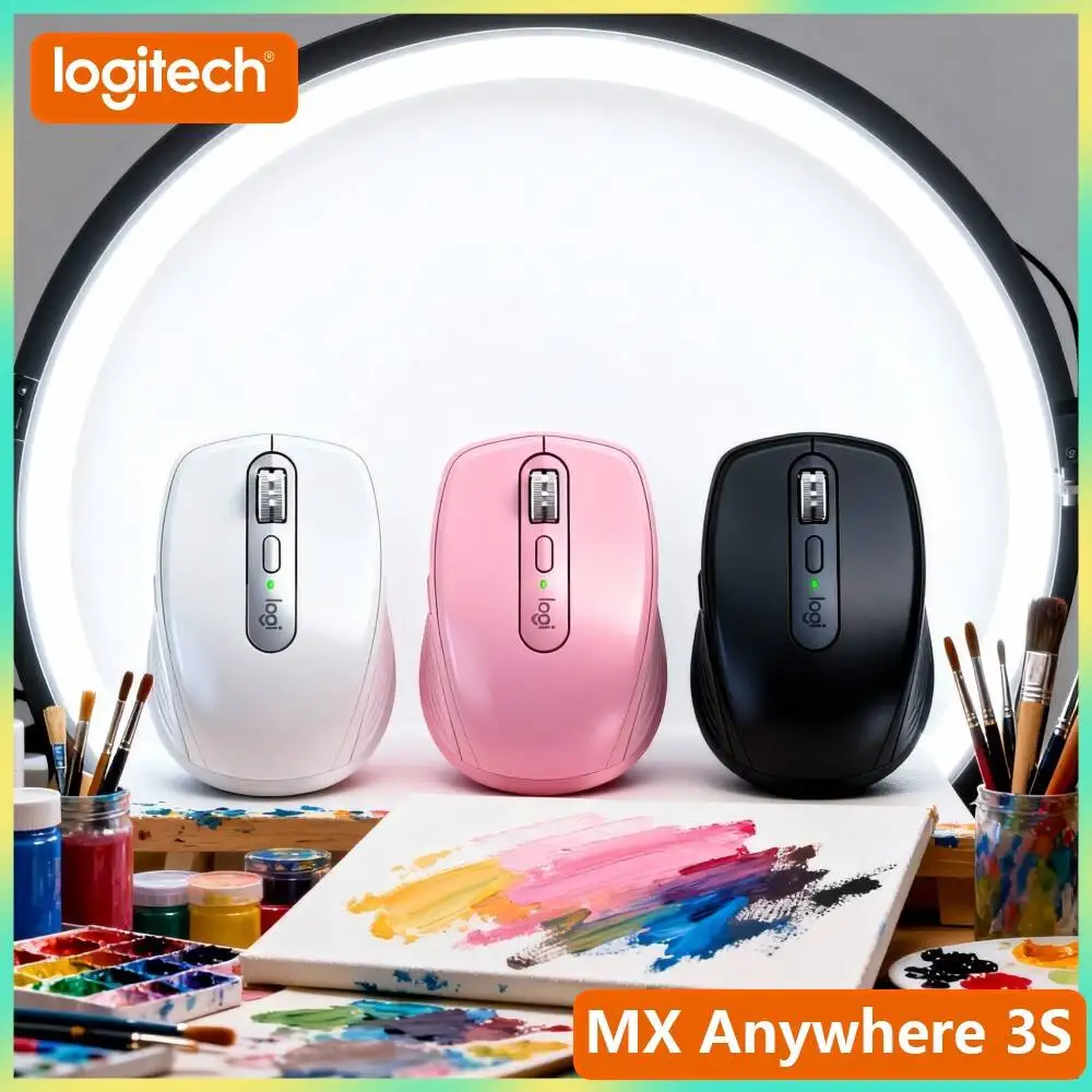Top-Tier MX Anywhere 3S - 8000 DPI, Hyper-Scroll, Silent Click, Perfect for Fitness Exhibition & Hall Office Work