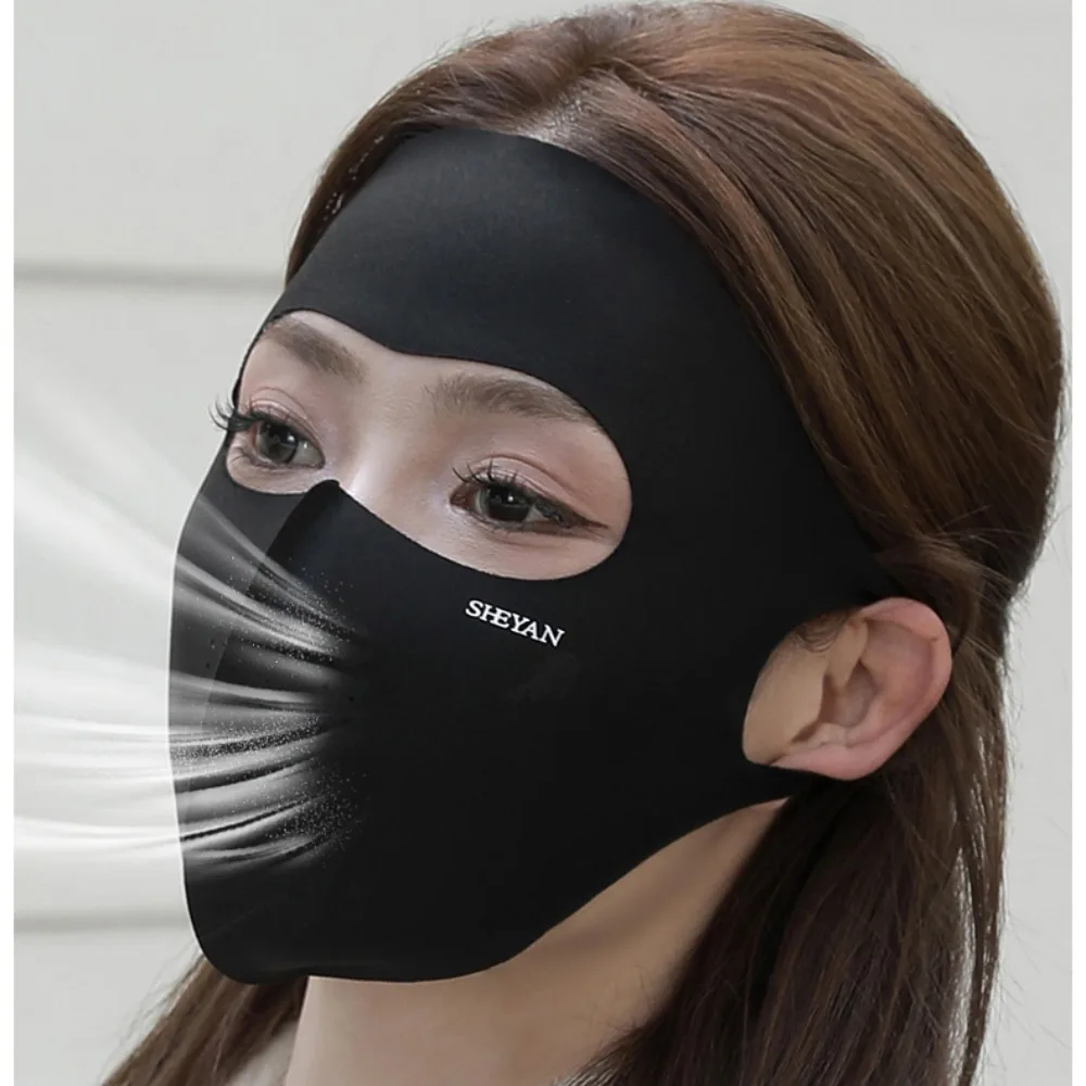 Новая дышащая теплая маска без следов Пылезащитная маска для езды на лицо УФ Ветрозащитная маска осень-зима