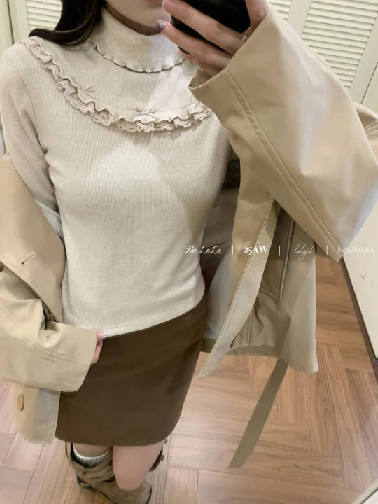 Sweater Rajut Wanita Model Lolita Manis untuk Musim Gugur dan Musim Dingin, Slim Fit Kasual Serbaguna, Atasan Rajut Tipis 2025