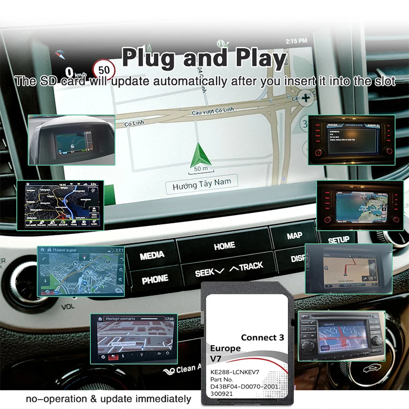 C3V7 Juke Note for Nissan Connect 3 SD Card V7 Sat Nav Map Update 2022/2023 Europe