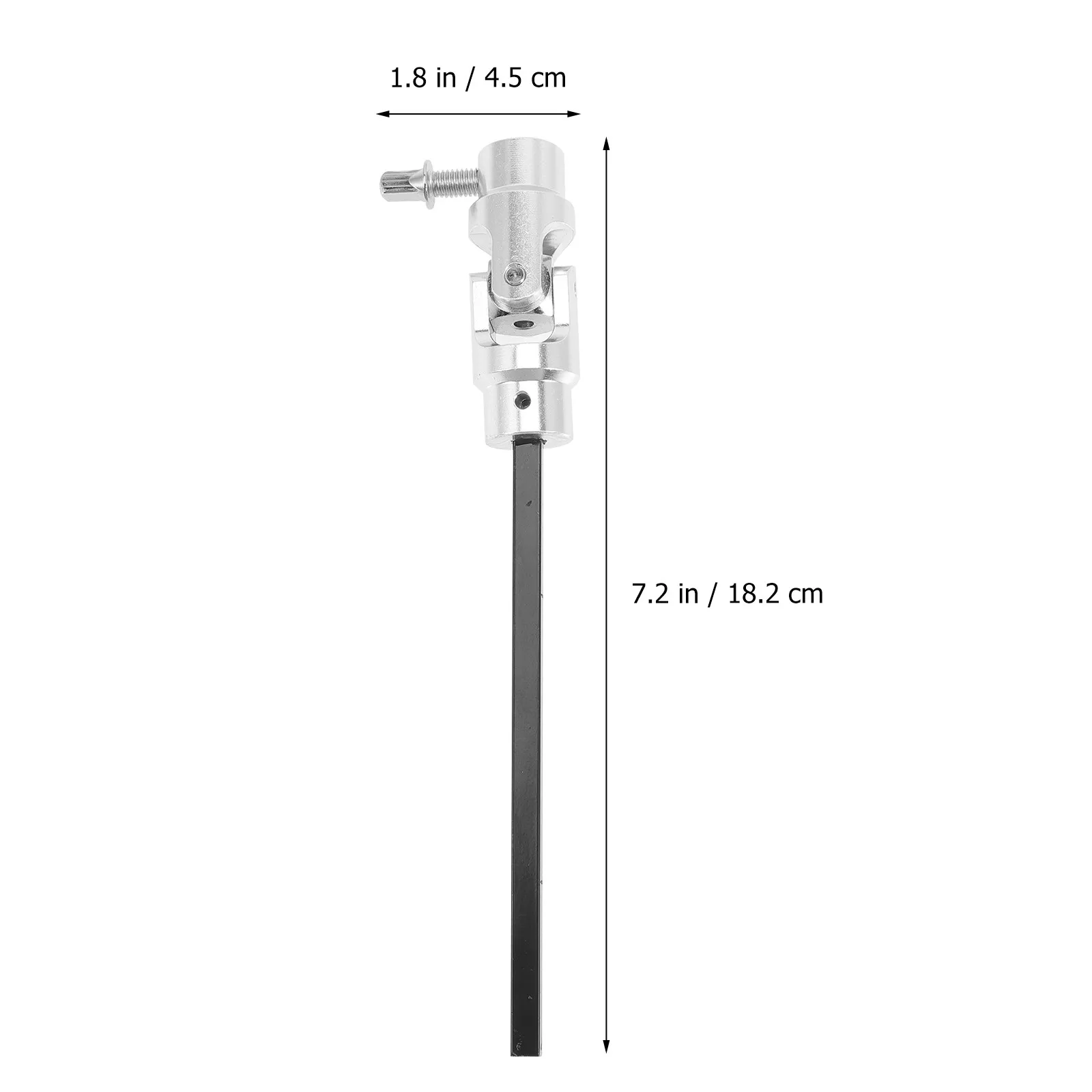 Double Drum Pedal Metal Link Bar Reliable Drive Shaft Connecting Rod Replacement for Drum Kit Pedal Supplies Metal Link Bar