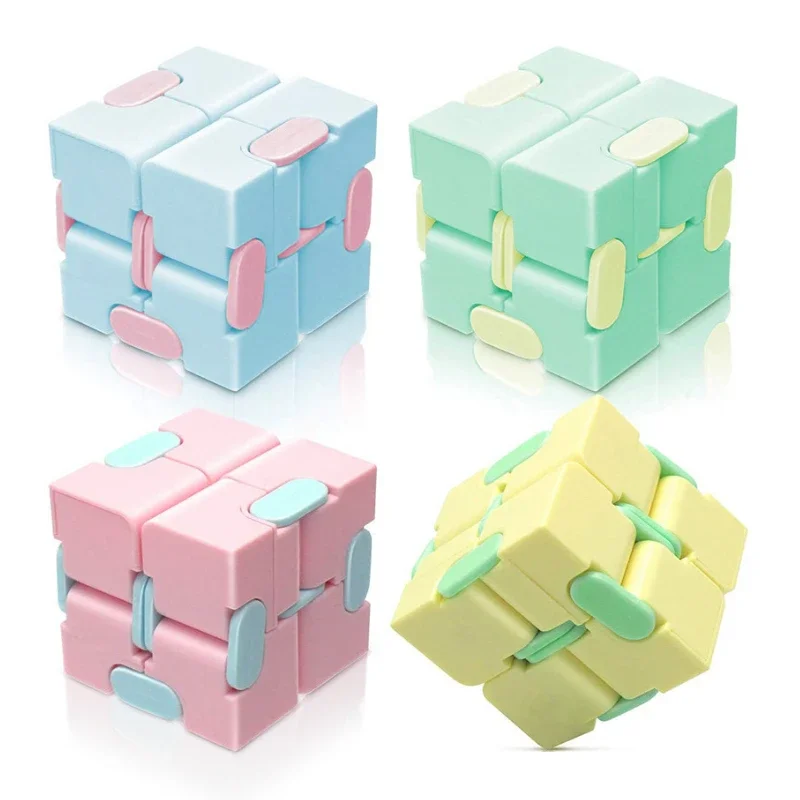 Cube magique anti-stress, cube à retournement infini, jouet sensoriel amusant, jouet de décompression anti-stress pour enfants et adultes, cadeaux d'anniversaire
